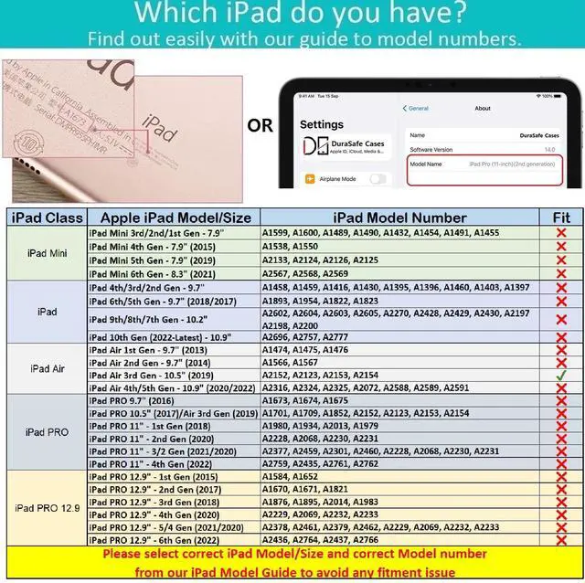 Alt view image 2 of 5 - DuraSafe Cases iPad 10.5 Air 3rd Generation [ Air 3 2019 ] MV172LL/A MV162LL/A MV152LL/A MUUT2LL/A MUUR2LL/A MUUQ2LL/A Trifold Printed PC Lightweight Protective Clear Back Cover - Olivia Tree