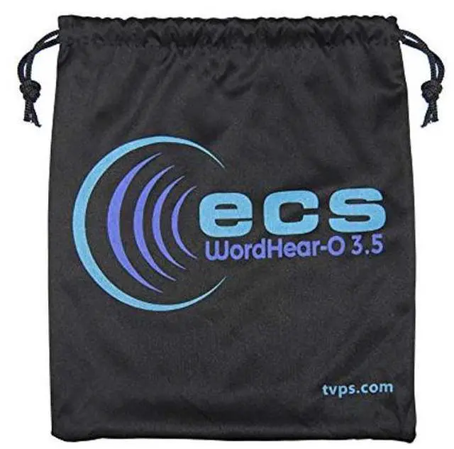 Alt view image 4 of 5 - ECS WordHear-O 3.5mm Transcription Headset with in-line Stereo/Mono & Volume, Under Chin, 10' Cord, Clothing Clip, 3 Extra Pair Ear sponges, Compatible with Computer & transcribers with a 3.5mm Jack