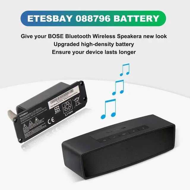 Alt view image 4 of 5 - ETESBAY 88796 088789 088772 080841Battery Replacment for Bose Soundlink Mini 2/Soundlink II Series 7.4V.2330mAh.17Wh