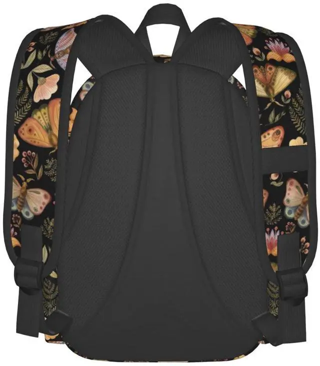 Alt view image 4 of 5 - FREEHOTU Moth Butterfly Witchy Backpack For Men Women With Adjustable Padded Shoulder Straps Daypack For College Travel