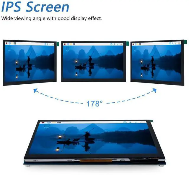 Alt view image 4 of 5 - FREENOVE 7 Inch Touchscreen Monitor for Raspberry Pi 5 4 B 3 B+ A+, 800x480 Pixel IPS Display, 5-Point Touch Capacitive Screen, Driver-Free MIPI DSI Port