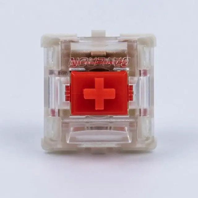 Alt view image 2 of 4 - GATERON Jupiter Red Keyboard Switches, Linear 45gf RGB LED 5 Pin Factory Pre-lubed Key Switches for MX Mechanical Keyboard(Red,110PCS)