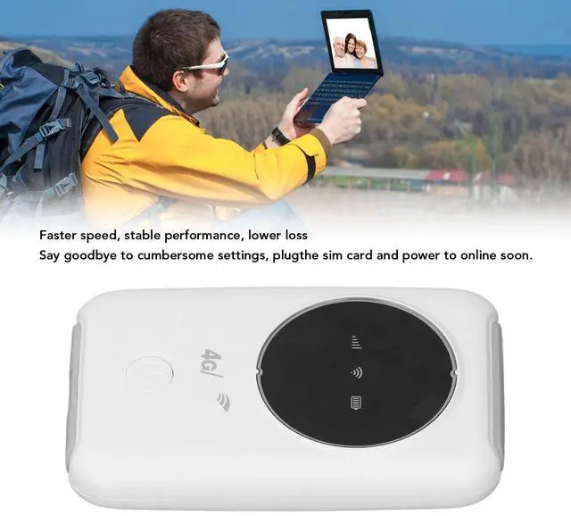 Alt view image 2 of 5 - GOWENIC 4G LTE Mobile WiFi Router, Portable USB 300Mbps WiFi Hotspot Modem with SIM Card Slot 3200MAh Battery Up to 10 Devices for Travel Business Trip Asian Edition, GOWENICbmwxievpz6