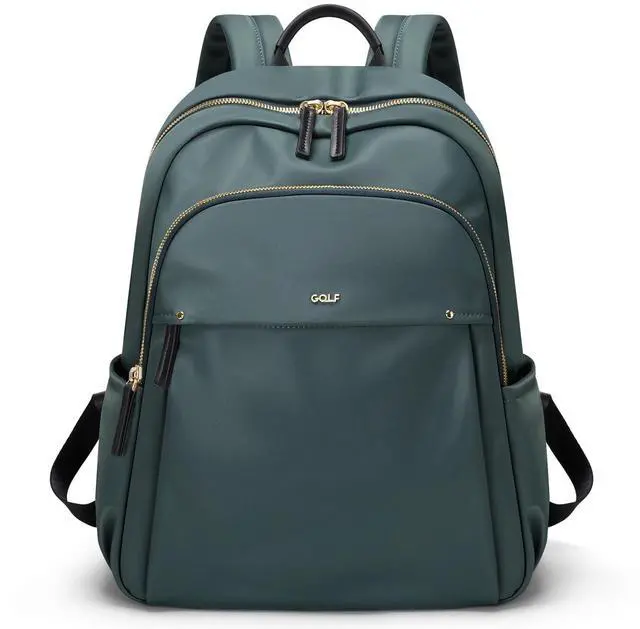 Main image of GOLF SUPAGS Stylish Laptop Backpack for Women Computer Bag Fits 14 Inch Notebook Travel College Work Backpacks Purse (Atrovirens)