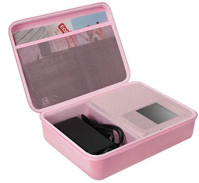 Main image of HESPLUS Shockproof Hard Storage Case for Canon Selphy CP1500 CP1300 CP1200 Wireless Color Photo Printer - Pink