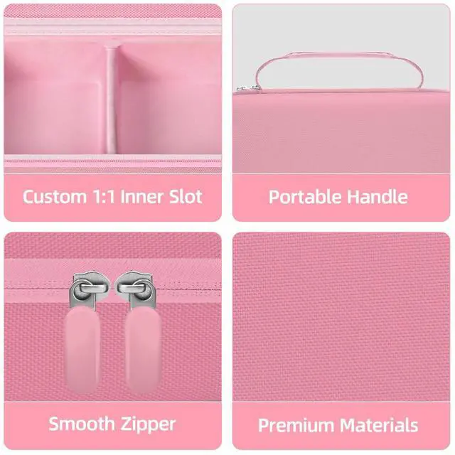 Alt view image 4 of 5 - HESPLUS Shockproof Hard Storage Case for Canon Selphy CP1500 CP1300 CP1200 Wireless Color Photo Printer - Pink