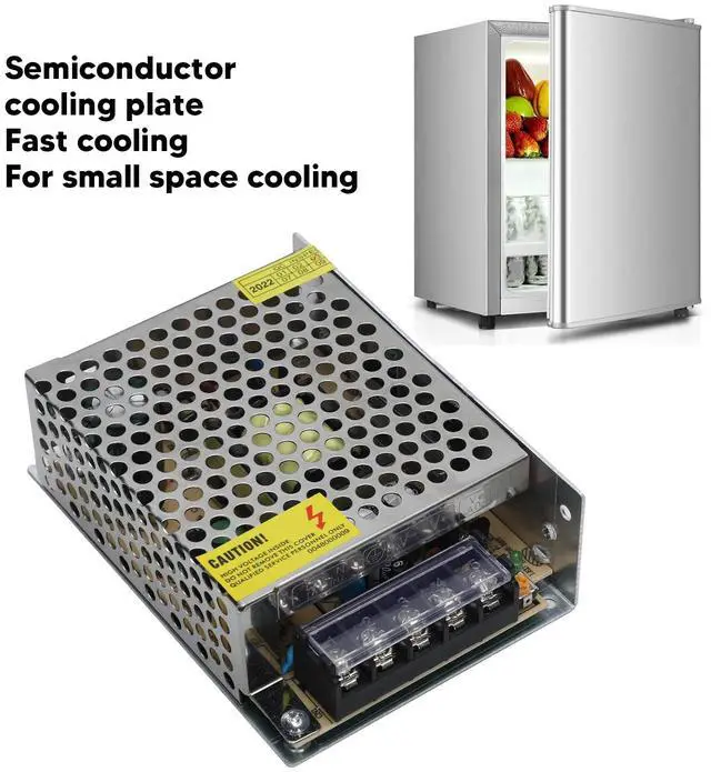 Alt view image 3 of 5 - Hilitand Peltier Cooler Kit, Peltier Cooler with Power Supply Aluminum Alloy 60W Semiconductor Refrigeration Cooling System DIY, Desktop Computer Heatsinks