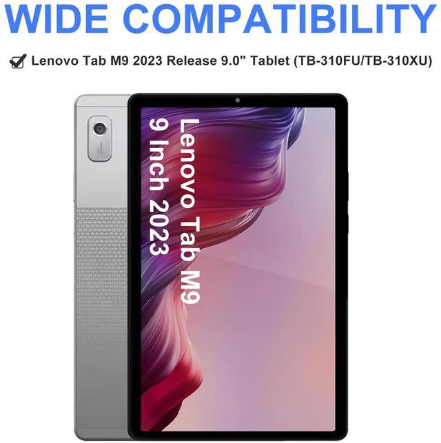 Alt view image 2 of 5 - Keyboard Case for Lenovo Tab M9 9 Inch 2023 (TB-310FU/TB-310XU), 7 Colors Detachable Wireless Bluetooth Keyboard & PU Folio Stand Cover Case for Lenovo Tab M9 9" 2023,Black(Backlit)
