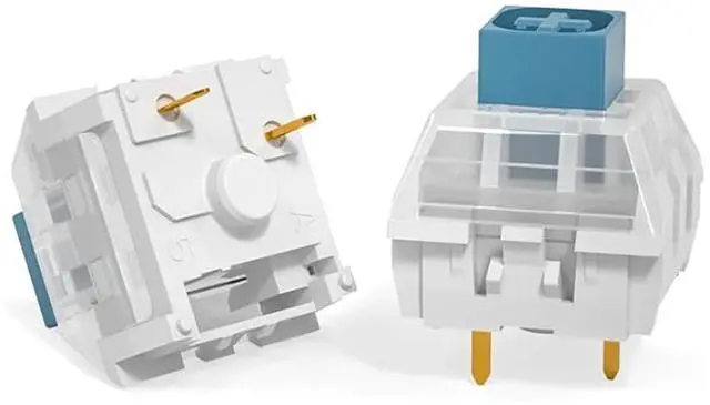 Alt view image 2 of 5 - Kailh Box Heavy Blue Switches for DIY Mechanical Keyboard,3-pin/60gf Clicky/RGB/LED/IP56 Water&Dustproof/Long Life switches(Blue,72pcs)