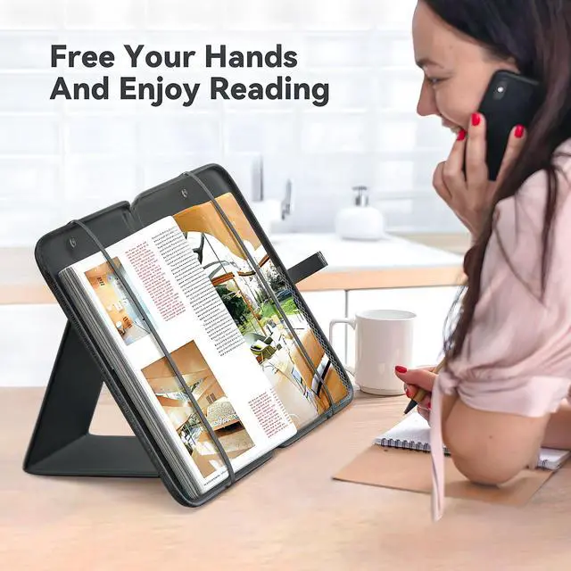 Alt view image 5 of 5 - KDD Tablet Pillow Holder and 3 in 1 Book Stand for Reading Compatible with iPad Pro 12.9, 10.5, 9.7 Air Mini 6 5 4 3, Galaxy Tab, E-Reader