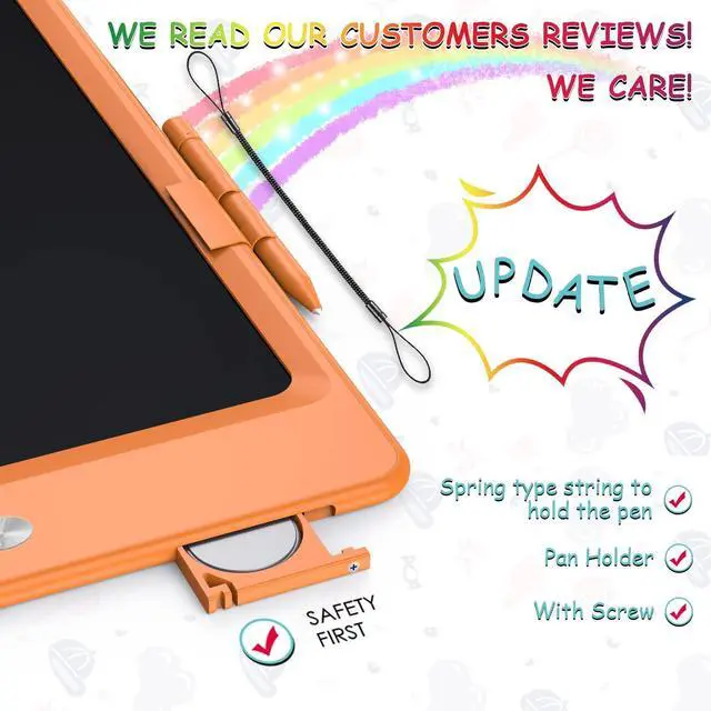 Alt view image 2 of 5 - 2 Pack 10inch Doodle Board Drawing Tablet