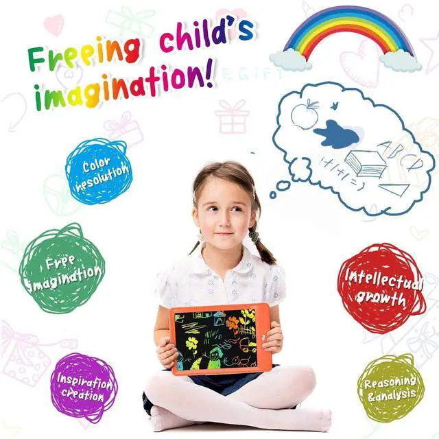 Alt view image 4 of 5 - 2 Pack 10inch Doodle Board Drawing Tablet