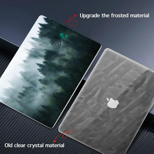 Alt view image 5 of 5 - Lepeoac for MacBook Pro 16 inch Case 2021 2022 2023 2024 Release A3186 A3403 M4 A2991 M3 A2780 M2 A2485 M1 Pro/Max, Hard Shell Case with Screen Protector & Keyboard Cover, Forest