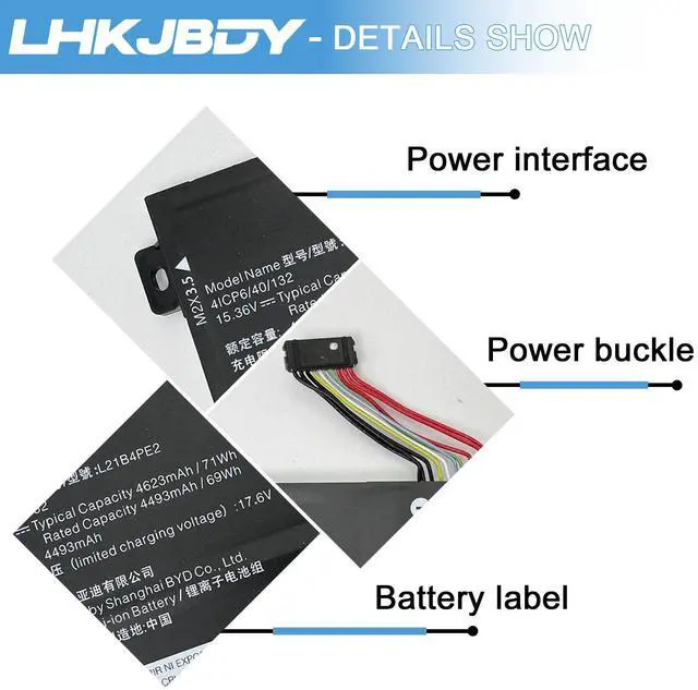 Alt view image 3 of 5 - L21B4PE2 L21M4PE3 Laptop Battery Replacement for Lenovo IdeaPad Yoga 7 16IAP7 14IAL7 14ARB7 82QG Series L21B4PE2 L21L4PE0 SB11F38368 SB11F38373 SB11F38382 5B11F38367 5B11F38372 5B11F38379 SB11N51760