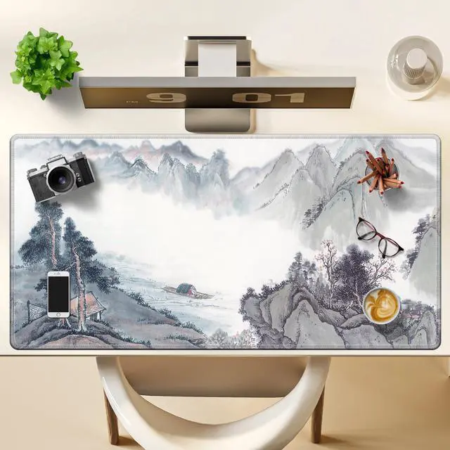 Alt view image 4 of 5 - LL-COEUR XXL Landscape Gaming Mouse Pad Computer Keyboard Mat Office Desk Pad (Landscape 1, 39.3" x 19.6" x 0.12")