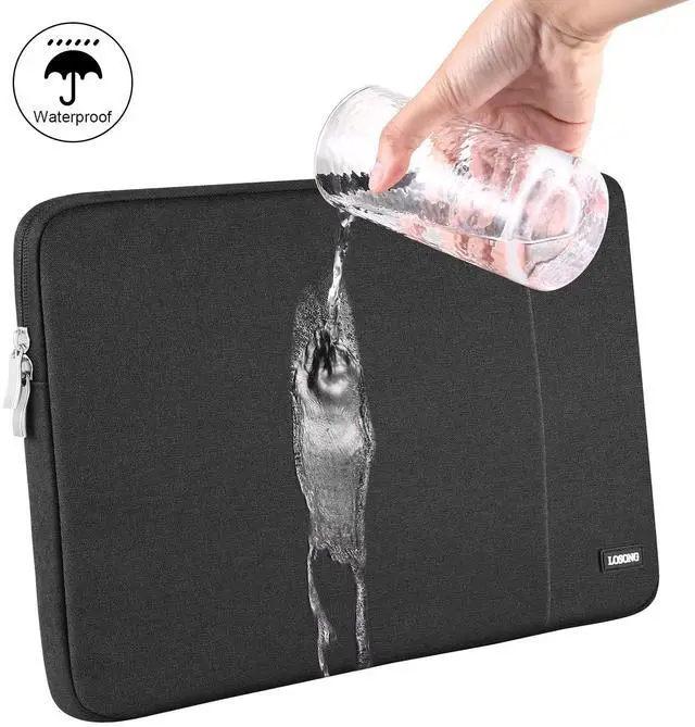 Alt view image 5 of 5 - Losong 17.3 Inch Portable Monitor Case, Protective Carrying Sleeve for Most 17.3 Inch Portable Monitors, Water Resistant Laptop Display Bag with Accessory Pocket, Size-16.3"x10.6" Black