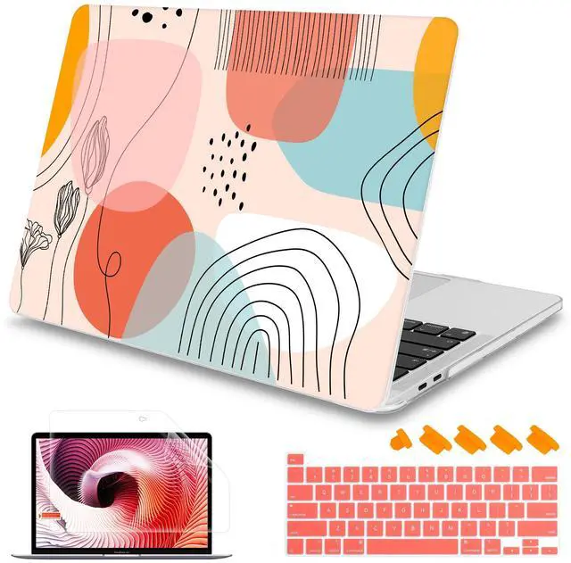 Main image of Mektron for MacBook Pro 16 inch A2141 Case 2020 2019 Release with with Retina Display & Touch Bar & Touch ID, Abstract Artistic Plastic Hard Shell Cover Keyboard Skin Screen Film