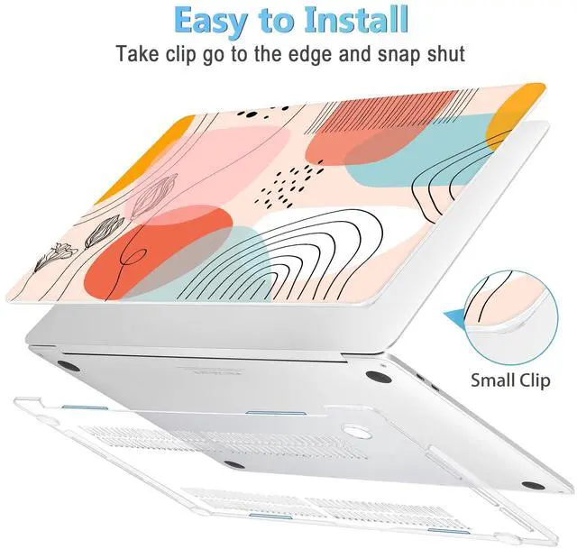 Alt view image 3 of 5 - Mektron for MacBook Pro 16 inch A2141 Case 2020 2019 Release with with Retina Display & Touch Bar & Touch ID, Abstract Artistic Plastic Hard Shell Cover Keyboard Skin Screen Film