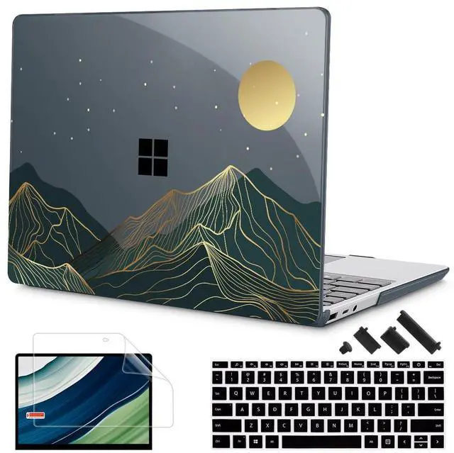 Main image of Mektron Case for 13.5" Microsoft Surface Laptop 5/4/3 with Metal Palm Rest Model 1951/1868, 2019/2021/2022 Release Plastic Hard Shell Cover with Screen Protector, Abstract Mountain C112