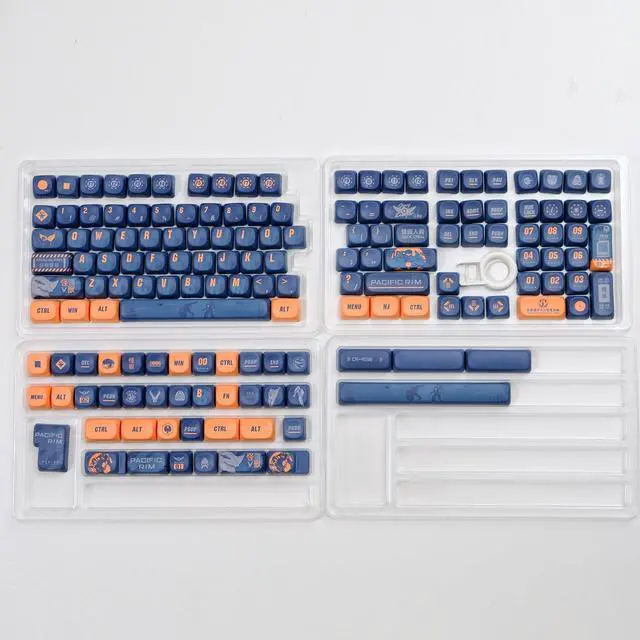 Alt view image 2 of 5 - ZXMICYFA MOA Profile PBT Keycaps 75 Percent, 150 Keys Custom Dye Sublimation Keycaps Set Compatiable for Cherry MX Switch Mechanical Keyboard