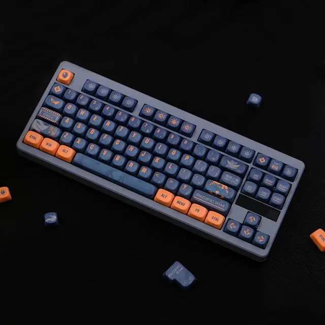 Alt view image 3 of 5 - ZXMICYFA MOA Profile PBT Keycaps 75 Percent, 150 Keys Custom Dye Sublimation Keycaps Set Compatiable for Cherry MX Switch Mechanical Keyboard