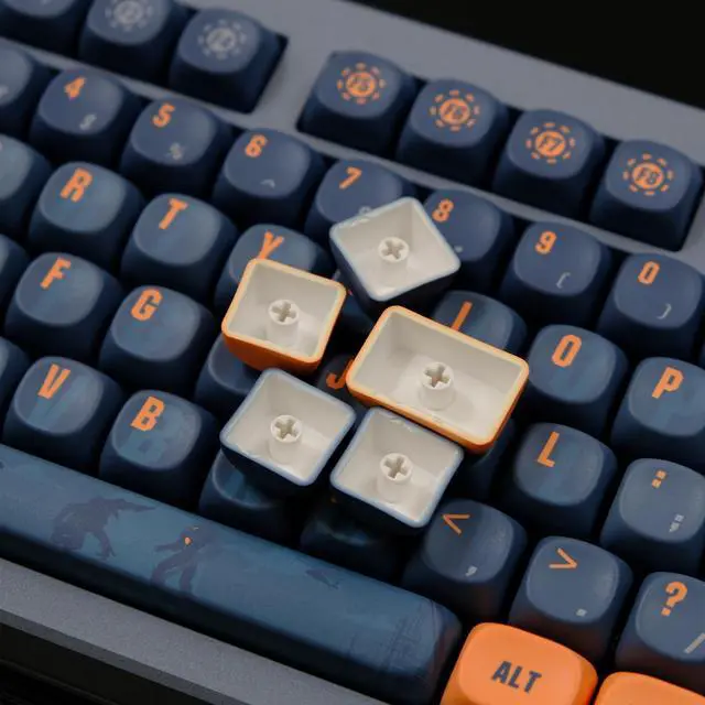 Alt view image 5 of 5 - ZXMICYFA MOA Profile PBT Keycaps 75 Percent, 150 Keys Custom Dye Sublimation Keycaps Set Compatiable for Cherry MX Switch Mechanical Keyboard