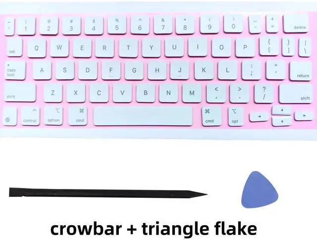 Alt view image 2 of 5 - Replacement US Keyboard Full Set of Keycap Keys and Tool Applicable for ipad Pro/Air 11/12.9inch Magic Keyboard (MKH-2 White)