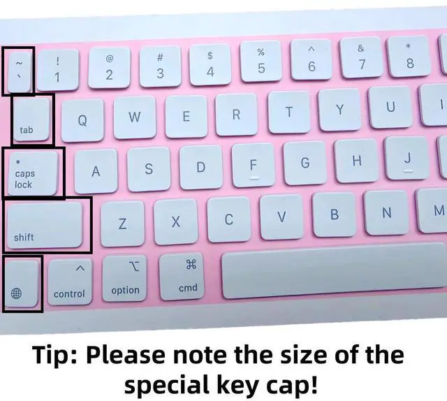 Alt view image 5 of 5 - Replacement US Keyboard Full Set of Keycap Keys and Tool Applicable for ipad Pro/Air 11/12.9inch Magic Keyboard (MKH-2 White)