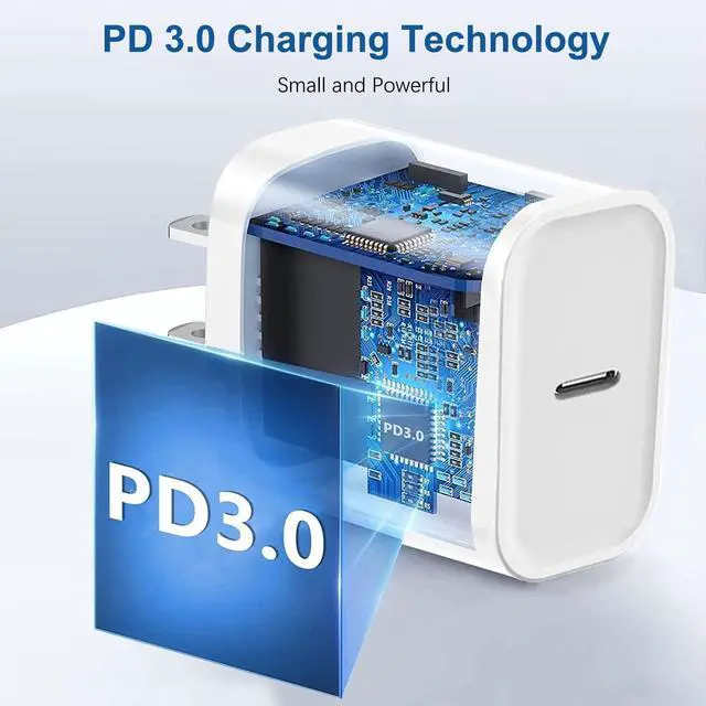 Alt view image 4 of 5 - iPad Fast Charger,2Pack iPad Pro Charger 10FT Long USBC to C Cable iPad Cord 20W USB C Charger iPad Charging Block for iPad 10,iPad mini 6/A17 Pro,iPad Air/iPad Pro 13/12.9/11inch 2020/2021/2022/2024