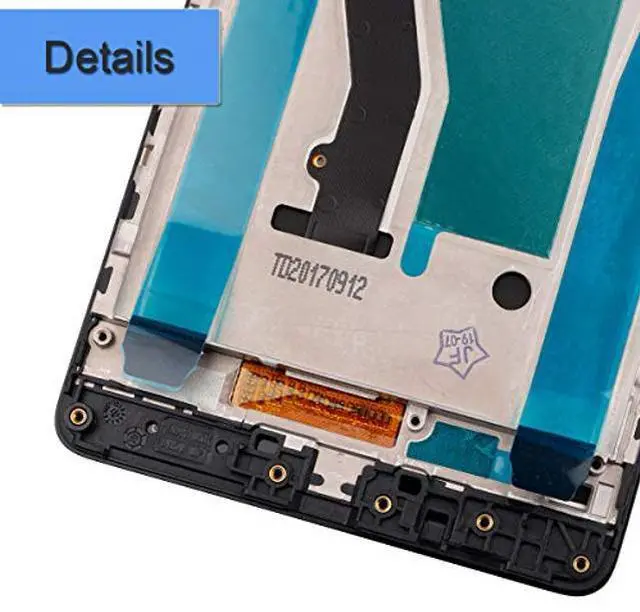 Alt view image 3 of 4 - LCD Screen Compatible with Lenovo K8 Note 5.5" inch LCD Touch Screen Display Assembly with Tools+Frame(Black)