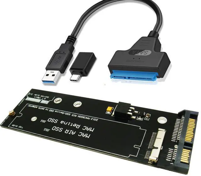 Main image of Sintech 26pin to SATA Adapter with USB3.0/Type C SATA Cable,Compatible with SSD from MacBook Air Pro 2012 Year (NOT fit SSD from 2013-2015 Year)
