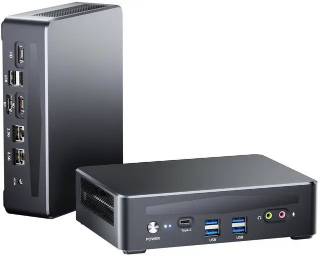 Main image of Mini PC, 12th Intel Core i9-12900H(14C/20T up to 5GHz) Mini Desktop Computer with Thunderbolt 4, Quad Screen, 2X 2.5G LAN, 32GB DDR4 RAM,1TB PCIe G4x4 SSD, WiFi 6E/BT 5.3/Windows 11 Pro Micro Computer