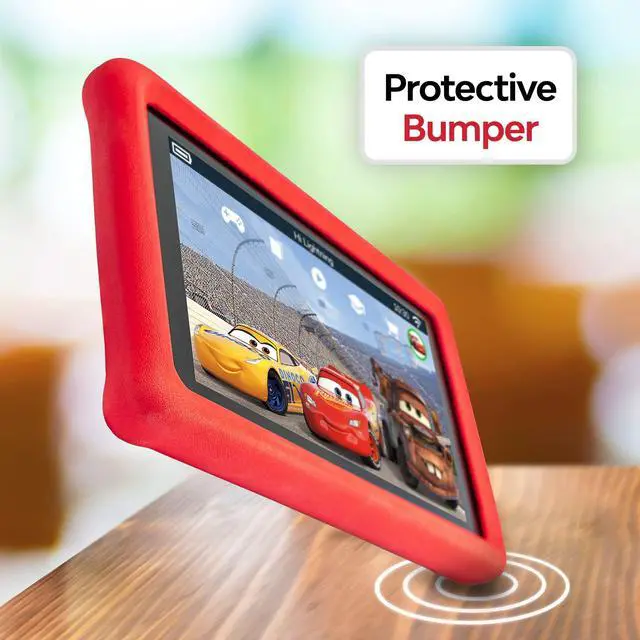 Alt view image 4 of 5 - Pebble Gear Disney Pixar Cars Kids Tablet - 7" HD Display - Parental Control - Wi-Fi - Android - 500+ Games, Apps & E-Books - 16 GB - Kid-Proof Bumper Case - Dual Camera - Blue Light Filter