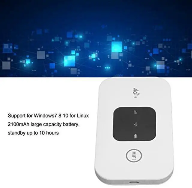 Alt view image 4 of 5 - 4G LTE Unlocked Hotspot Device, Mobile Hotspot Router with SIM Card Slot, Up to 150Mbps Download Speed, Support 10 Users Connection, Portable for Travel