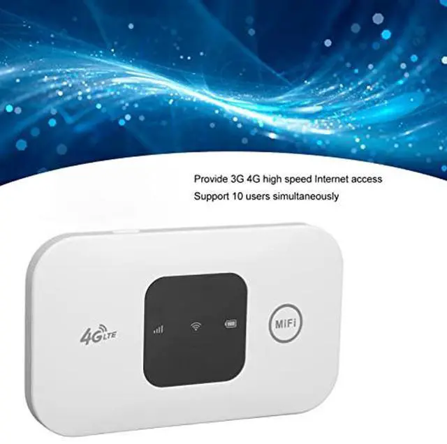 Alt view image 3 of 5 - 4G LTE Unlocked Hotspot Device, Mobile Hotspot Router with SIM Card Slot, Up to 150Mbps Download Speed, Support 10 Users Connection, Portable for Travel