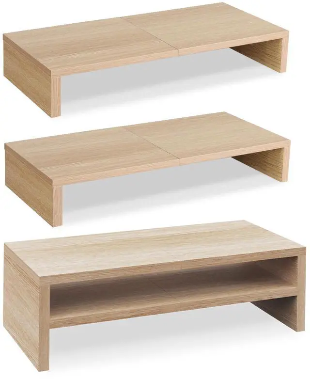 Main image of TEAMIX 2 Tiers +2 Pack Desktop Monitor Stand Riser 20 Inch Printer Stand, Desktop Organizer.