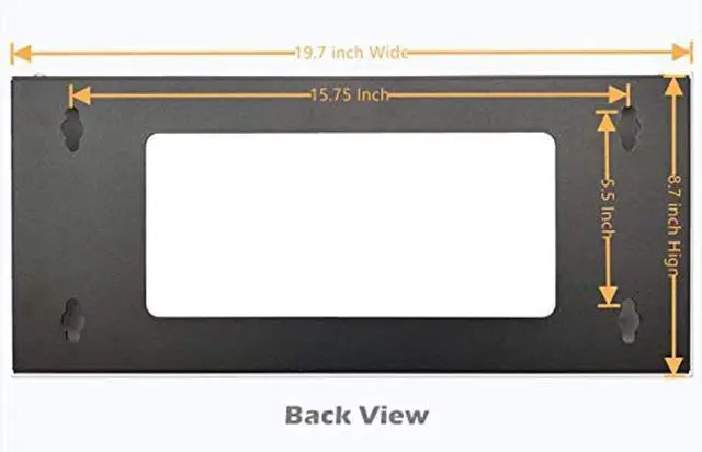 Alt view image 5 of 5 - TECHTOO Wall Mount Rack 5U Vertical & Horizontal Rack 19Inch Wall Mountable Server Rack Heavy Duty Max Load 66-150 LBS Network Open Rack for Patch Panel/Data/AV/IT/Computer & Studio Equipment (5U)