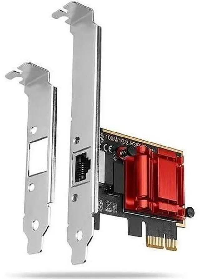 Main image of Tenext Realtek Chipset 2.5Gb Gigabits Gbps PCIe PCI Express Ethernet Network Interface Card Adapter with Low Profile Bracket for Desktop PC/Mac(No Software)