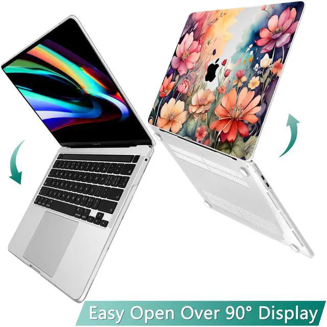 Alt view image 4 of 5 - Tuiklol Case for 2022 MacBook Pro 13 Inch M2 Clip, 2021 2020 Release M1 A2338 A2289 A2251, Hard Shell Case for MacBook Pro 13.3" with Touch Bar Fits Touch ID and Retina Display, llustration