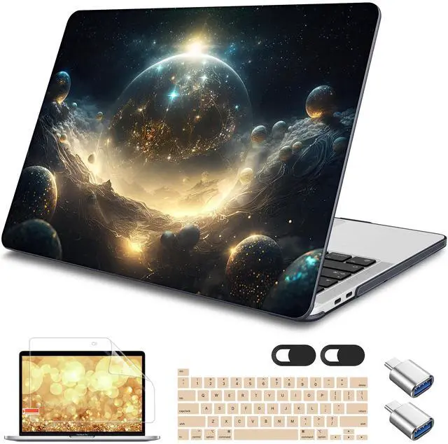 Main image of Tuiklol for MacBook Pro 16 inch Case (2020 2019 Release) Model A2141, Hard Shell Case for Keyboard Cover& OTG & Camera Cover with Retina Display and Touch Bar Fits Touch ID,Birth of Galaxy