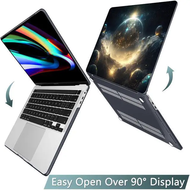 Alt view image 4 of 5 - Tuiklol for MacBook Pro 16 inch Case (2020 2019 Release) Model A2141, Hard Shell Case for Keyboard Cover& OTG & Camera Cover with Retina Display and Touch Bar Fits Touch ID,Birth of Galaxy