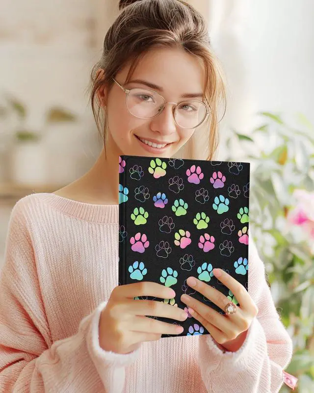 Alt view image 3 of 5 - Wazzasoft for iPad Air 11 inch Case 2024, Air 5th/4th Generation 10.9, Pro 11'' Case with Keyboard Pencil Holder Folio Tablet Cover Women Girl Cute Kawaii Dog Paw for iPad Air 11 2024 (M2), Pro 11