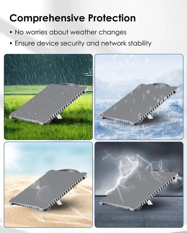 Alt view image 3 of 5 - Upgrade Starlink Mini Case Cover, Soft Silicone Case Fit for Starlink Mini Satellite Dish, Portable Starlink Mini Protective Case Suitable for Outdoor Camping Hiking, Anti-Bump, Anti-Corrosion,Grey