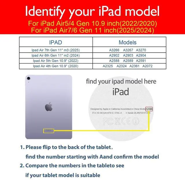 Alt view image 2 of 5 - NANRUIL for Ipad Case Air 7th/6th Gen 11-inch M3/M2 2025/2024 and Ipad Air 5th/4th Gen 10.9-inch 2022/2020 Genuine Leather Cover Protective Shell,Built-in Pencil Holder and Auto Wake/Sleep.Black