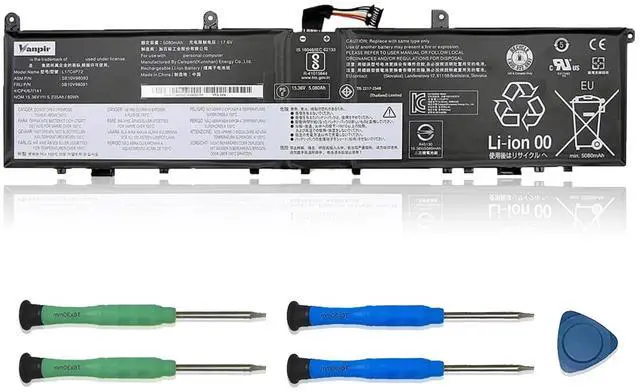 Main image of Vanpir L17C4P72 Laptop Battery,15.36V 80Wh 5235mAh Compatible with Lenovo ThinkPad X1 Extreme 1st Gen/2nd Gen ThinkPad P1 1st Gen/2nd Gen Series L17M4P72 01AY968 01AY969 L18M4P71 01YU911 5B10V98091