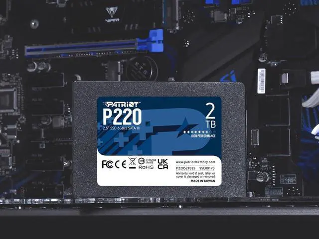 Alt view image 3 of 5 - Patriot Memory P220 2TB Internal SSD - SATA 3 2.5" - Solid State Drive - P220S2TB25