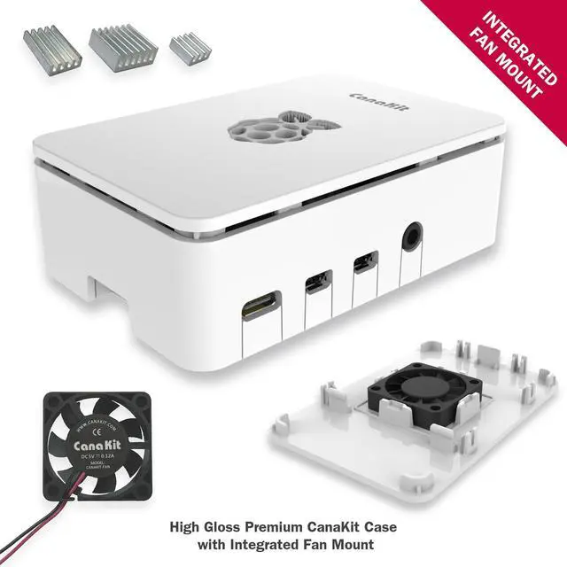 Alt view image 2 of 2 - CanaKit Raspberry Pi 4 8GB Starter MAX Kit - 64GB Edition (8GB RAM)