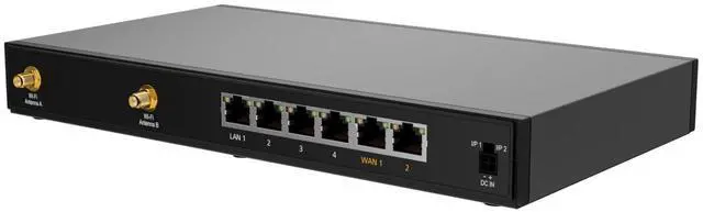 Alt view image 4 of 5 - Peplink B-One Gigabit Dual WAN WiFi Router for Wireless Internet | 1GBps Throughput | 2X WAN Port, 4X LAN Port, Dual-Band 2X2 MIMO Wi-Fi | WAN Smoothing for Small Office & Home Connectivity