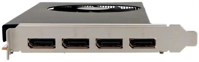 Alt view image 3 of 5 - VisionTek AMD Radeon RX 550 4GB GDDR5 for PC  Computer Graphics Card: Supports 4k Monitor Resolution  x4 DisplayPort Outputs, PCI Express 3.0, DirectX 12, Bus-Powered - 901458