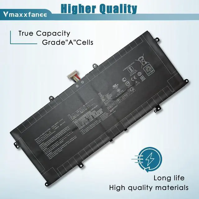 Alt view image 3 of 5 - Vmaxxfanee 67Wh C41N1904 C41N1904-1 Battery Replacement for ASUS ZenBook 14 UX425UA UX425JA UM425IA 13 BX325JA UX325EA UX325JA UM325SA UX363EA UX363JA S UX371 UX393 UX393EA 5B10X19050 5B10X19049